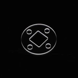 High-Purity Quartz Glass Plates with Laser-Drilled Custom Through-Holes