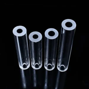 high temperature resistant quartz glass tube — thick walled, transparent, corrosion resistant