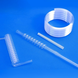 Quartz Spiral Tube High Transparency Quartz Coil Condenser Tube for Laboratory Reactor Cooling Applications