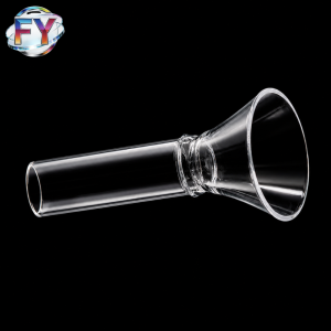 Custom Fused Quartz Flared Tube Connector for Laboratory and Industrial Equipment