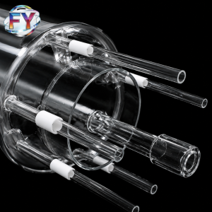 Custom Quartz Process Tube Assembly for Semiconductor Furnace and High Temperature Processing Equipment