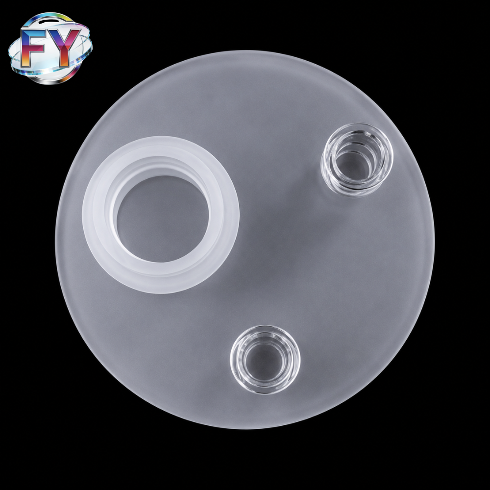 Custom Fused Quartz Vacuum Suction Plate for Semiconductor Wafer Handling - Image 2