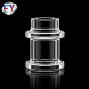 Transparent Fused Quartz Flange Connector