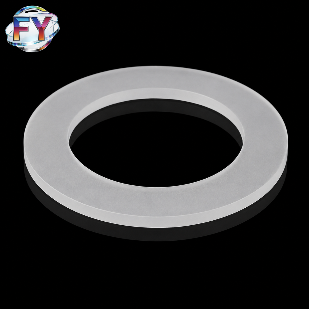 High-Purity Quartz Coating Flange Ring for Optical Coating Equipment | Φ160×10mm