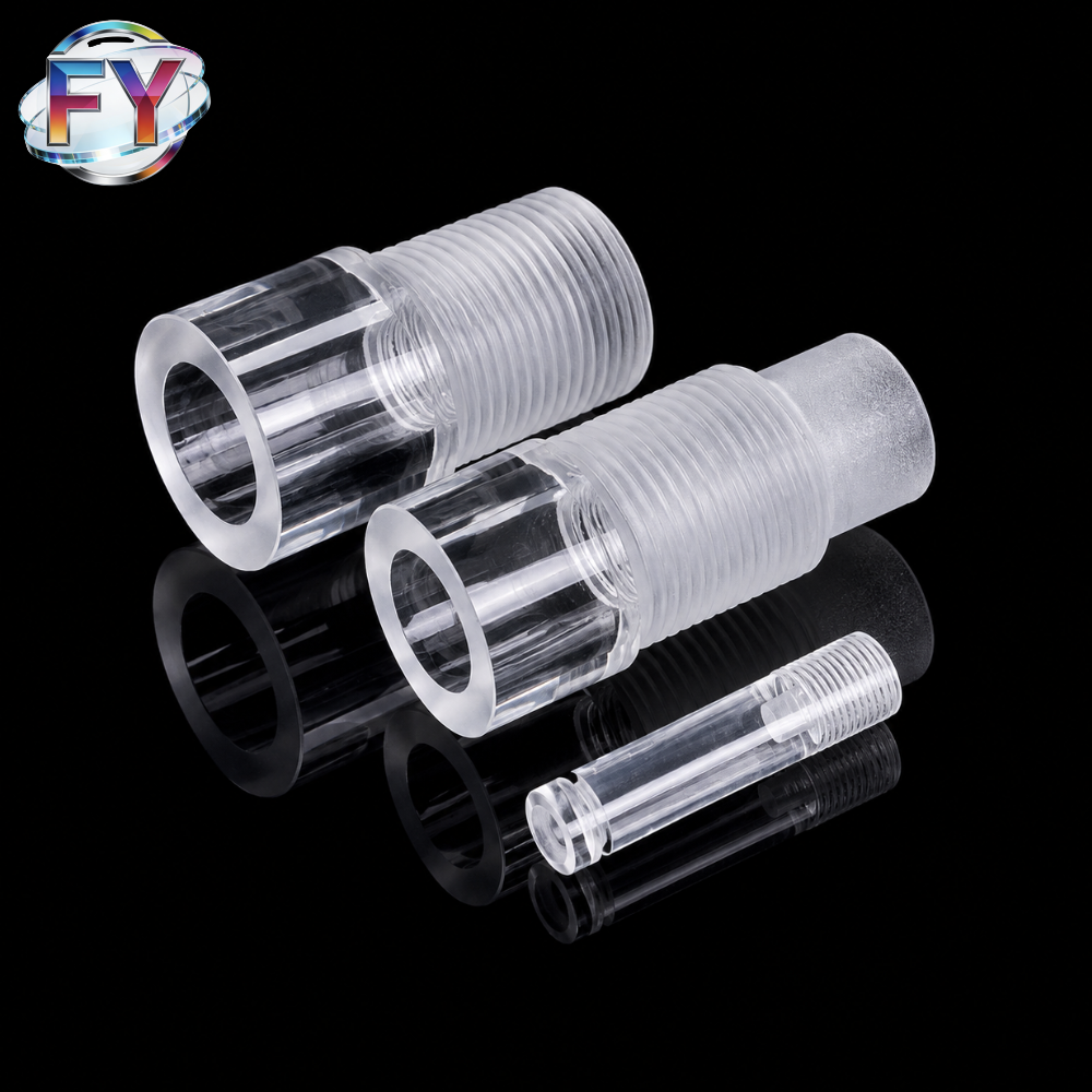 Custom Fused Quartz Threaded Flanges and Tube Connectors - Image 2