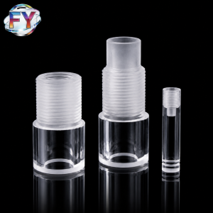 Custom Fused Quartz Threaded Flanges and Tube Connectors