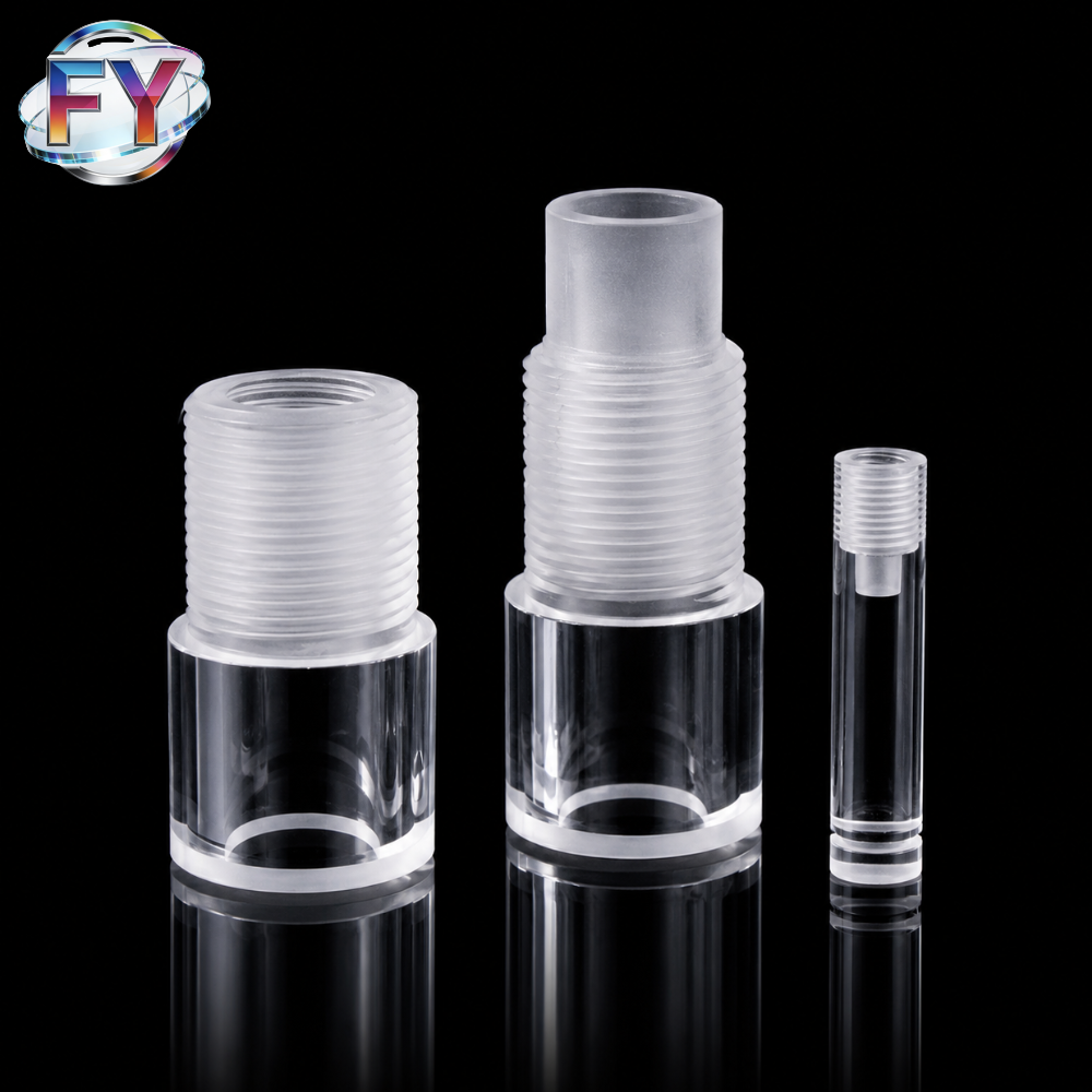 Custom Fused Quartz Threaded Flanges and Tube Connectors - Image 3