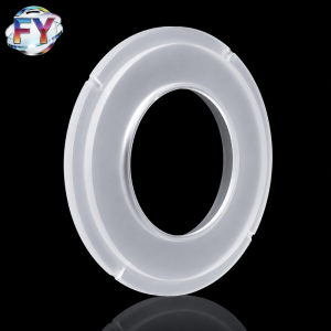Custom Large-Diameter Stepped Fused Quartz Flange Ring for Semiconductor Equipment