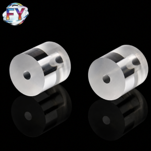 Custom Short Thick-Wall Fused Quartz Tube with Precision Axial Through Bore